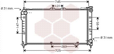 VAN WEZEL Radiaator,mootorijahutus 27002101